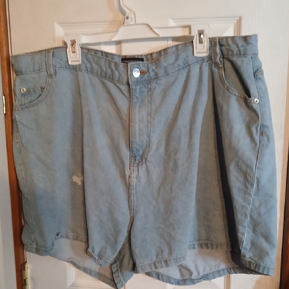 Light Blue Denim Jean Shorts for Women